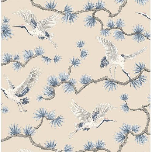 Cranes | Birds on Branch Wallpaper