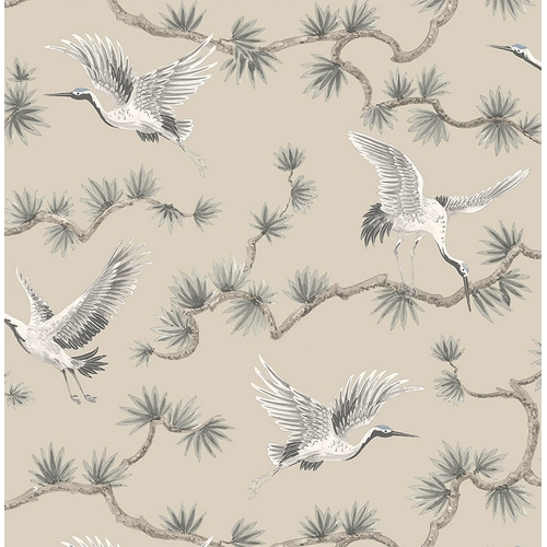 Cranes | Birds on Branch Wallpaper