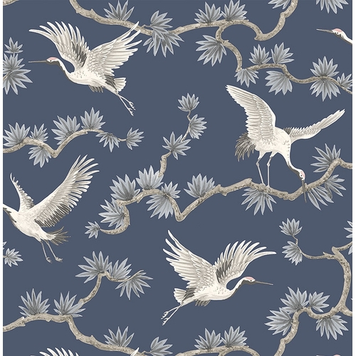 Cranes | Birds on Branch Wallpaper