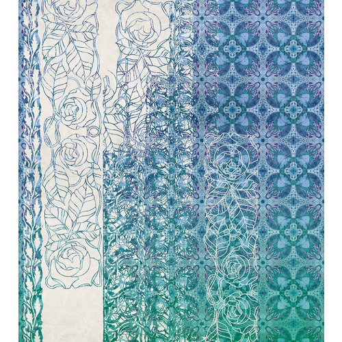 Mural | Art Noveau Bleu