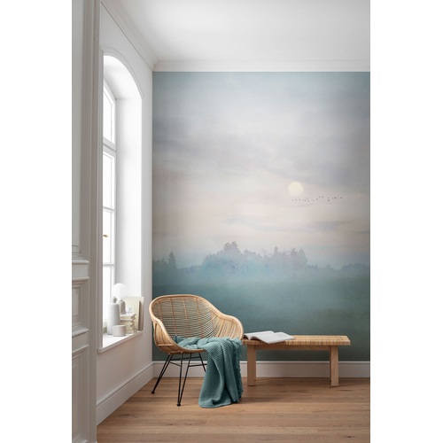 Hazy Hush | Sunrise Landscape Mural