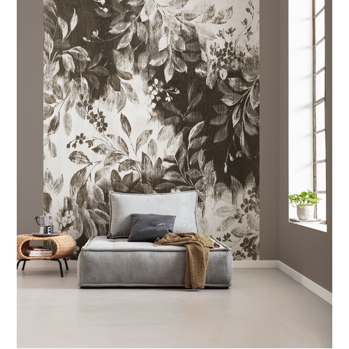 Modular Moiety | Greyscale Foliage Mural