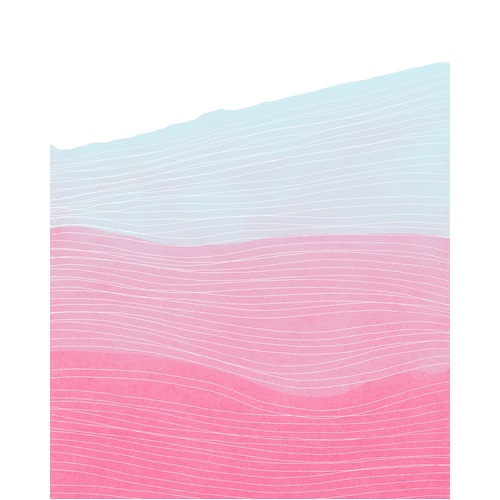 Strawberry Streets | Pink Gradient Stripe Mural