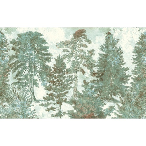 Pale Panoramic | Forest View Mural