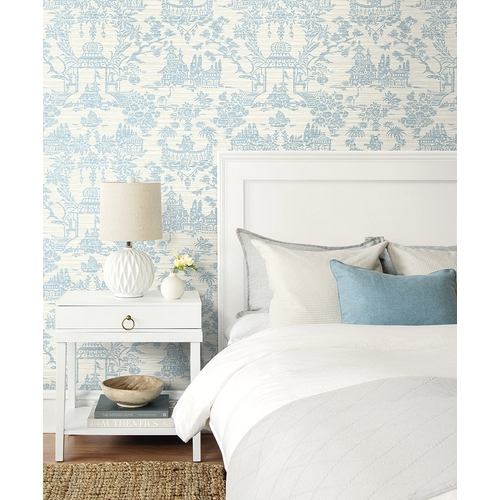 Chinoiserie | Toile Weave Wallpaper