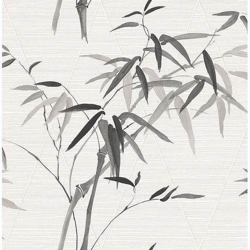 Bamboo Breeze | Oriental Leaf Wallpaper