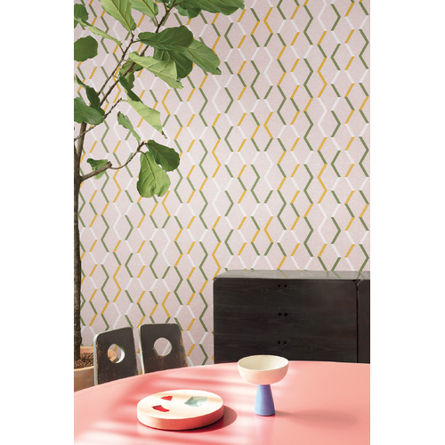 Zigzag | Abstract Trellis Wallpaper