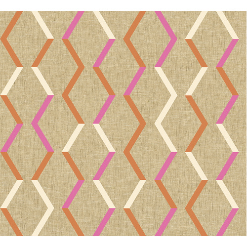 Zigzag | Abstract Trellis Wallpaper