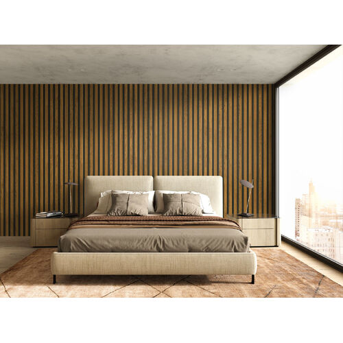 Jun | Faux Wood Slat Wallpaper