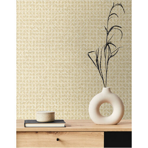 Mika | Faux Wicker Webbing Wallpaper