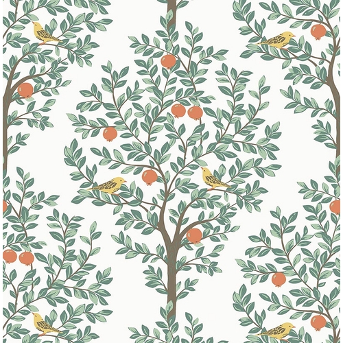 Tree of Life | Fruit-Tree Motif Wallpaper