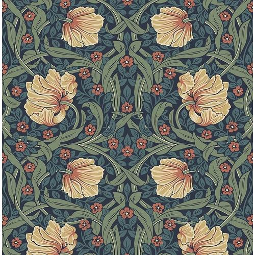 Pimpernel | Floral Damask Wallpaper
