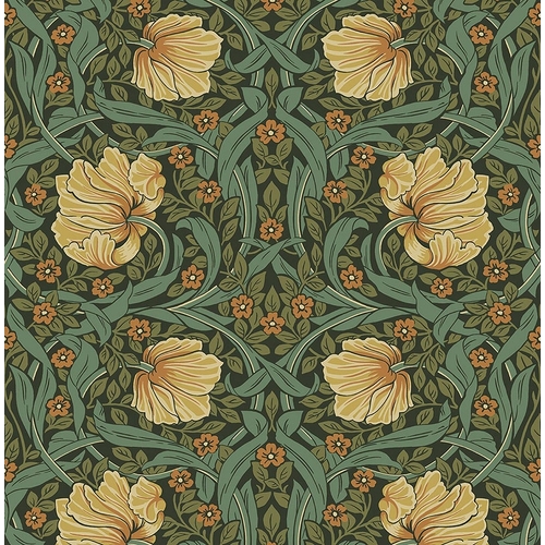 Pimpernel | Floral Damask Wallpaper
