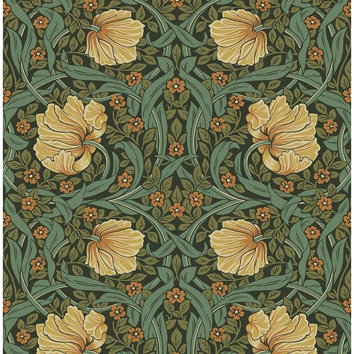 Pimpernel | Floral Damask Wallpaper