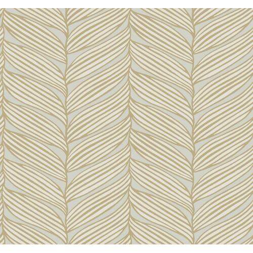 Luminous Leaves | Foliage Stripe Wallpaper