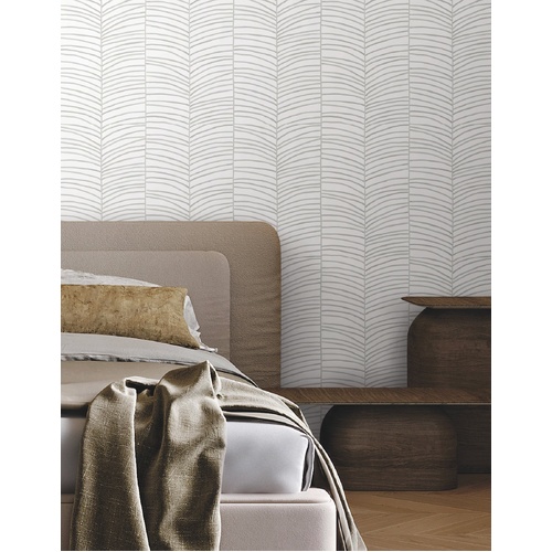 Cascade Palm Chevron | Abstract Stripe Wallpaper