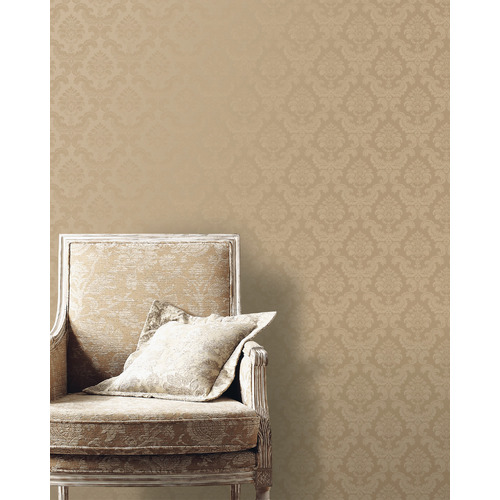 Feathered Damask | Vintage Flower Wallpaper