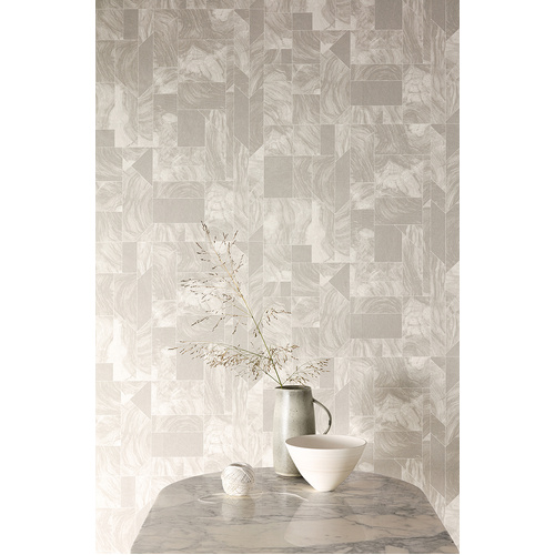 Theila | Geo Marble Tile Wallpaper