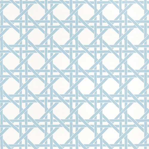 Canary Trellis | Rattan Look Wallpaper