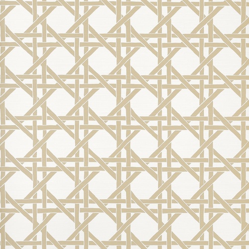 Canary Trellis | Rattan Look Wallpaper