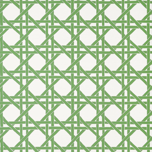 Canary Trellis | Rattan Look Wallpaper