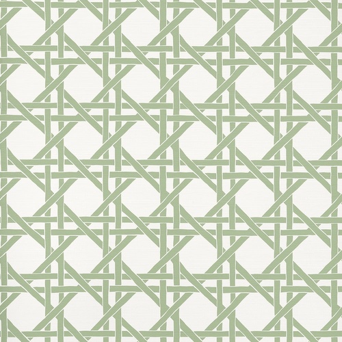 Canary Trellis | Rattan Look Wallpaper