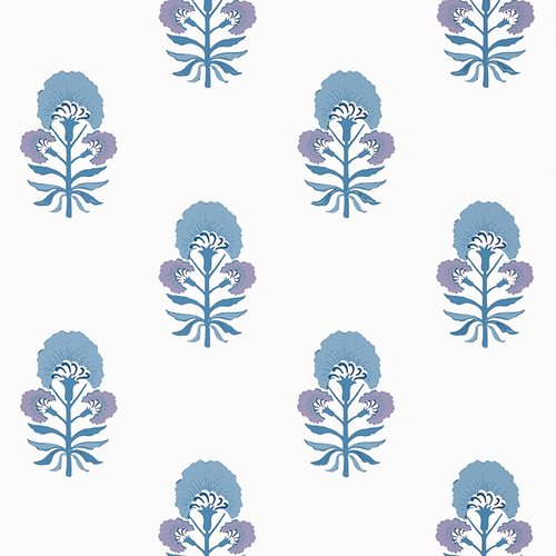 Tybee Bud | Damask Motif Wallpaper