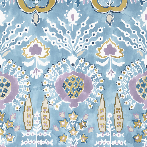 Mendoza Suzani | Oriental Flower Wallpaper