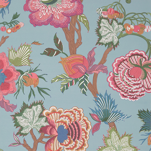 Indienne Jacobean | Textile Floral Wallpaper
