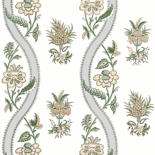 Ribbon Floral | Swirling Flowers Wallpaper