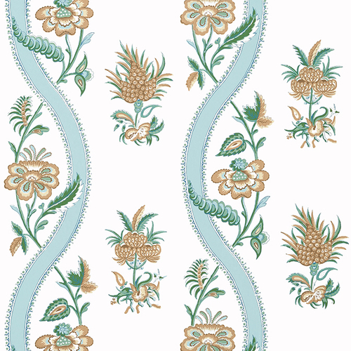 Ribbon Floral | Swirling Flowers Wallpaper