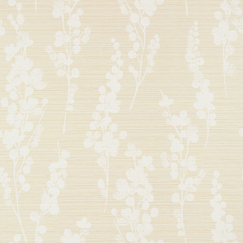 Spring Blooms | Faux Grasscloth Foliage Wallpaper