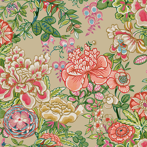 Peony Garden | Lush Floral Wallpaper