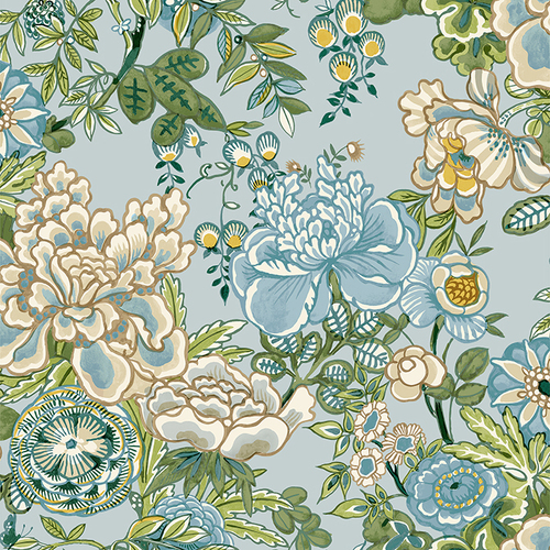 Peony Garden | Lush Floral Wallpaper