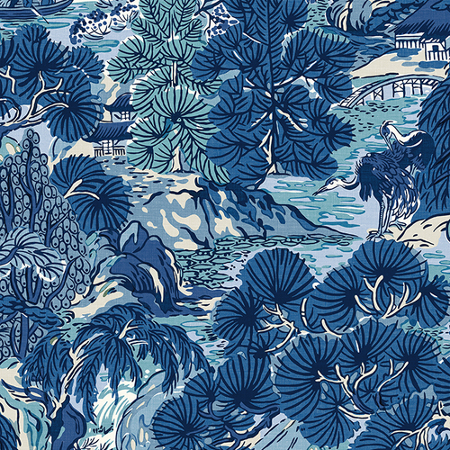 Pagoda Trees | Lush Chinoiserie Wallpaper