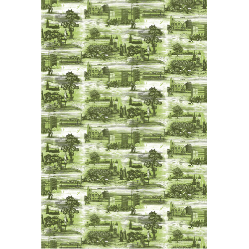 Glasgow Toile | Vintage Town Wallpaper