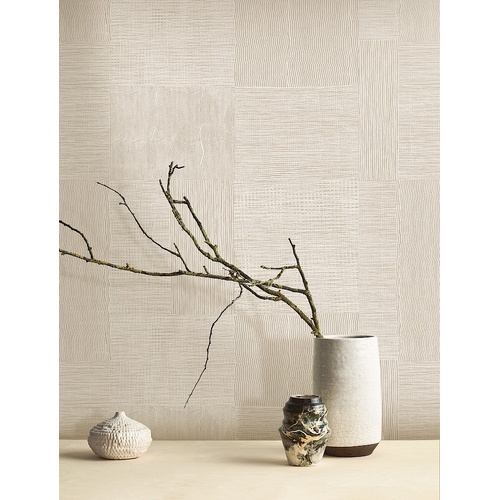 Traces | Textured Patchwork Wallpaper