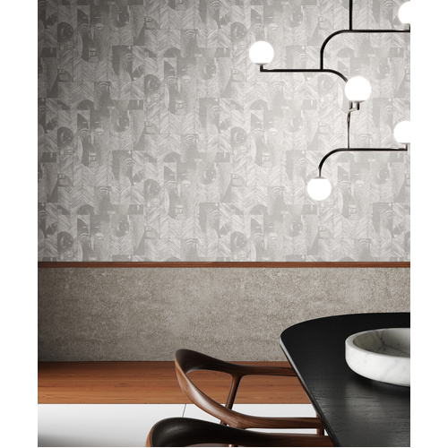 Mask | Tribal Herringbone Wallpaper