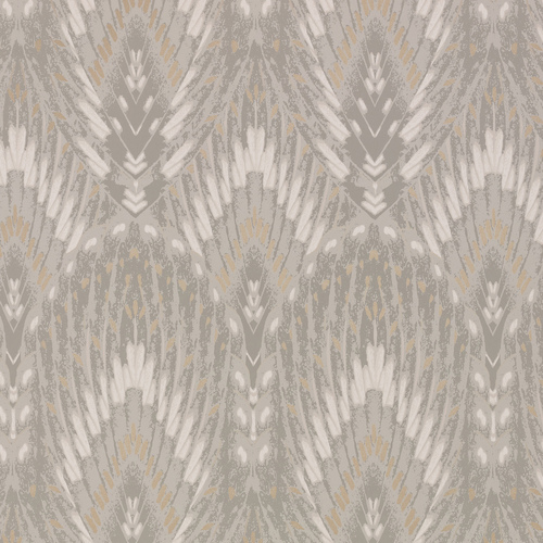 Lolana | Feather Ogee Wallpaper