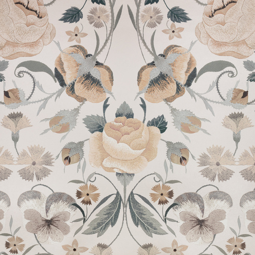 Bonita Shimmer | Embroidered Floral Look Wallpaper