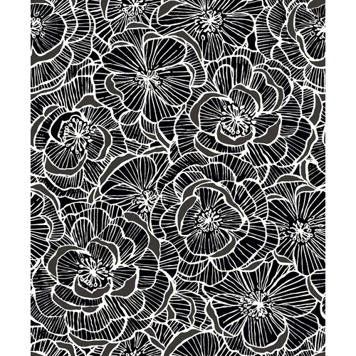 Alejandra | Floral Stamping Wallpaper