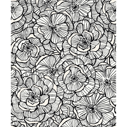 Alejandra | Floral Stamping Wallpaper
