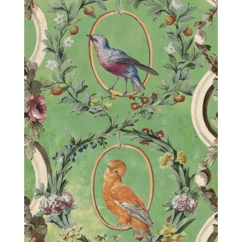 Countesse's Aviarium | Floral Trellis Wallpaper