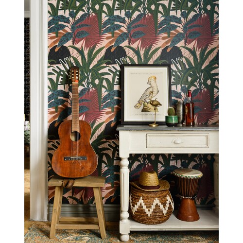 Jardin Imaginario | Tropical Collage Wallpaper