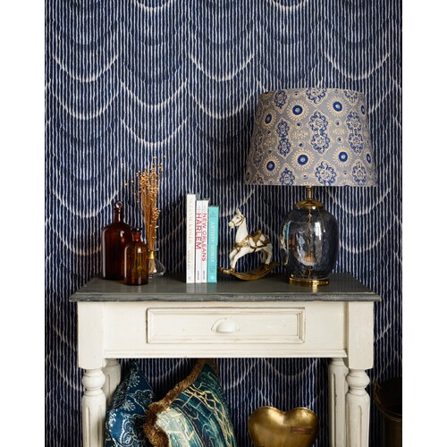 Moving Waves | Shibori Stripe Wallpaper