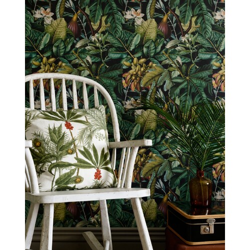 Figs & Dates | Fruity Foliage Wallpaper