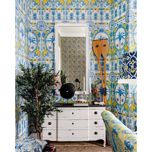 The Villa | Tropical Tile Wall Mural