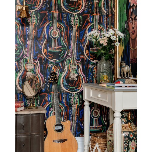 Harmony | Painted Guitar Wallpaper