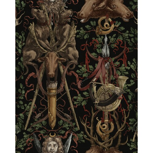 The Ganghofer Hunt | Woodland Tapestry Wallpaper