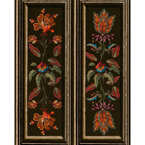 Tyrolean Panel | Flower Borders Wallpaper